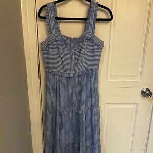 Blue Stripe Maxi Dress Size 6